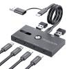 6 Port USB C Adapter Splitter 10Gbps Fast Speed Data Transfer for Laptops and Desktops Printer USB Fan Connection view 2