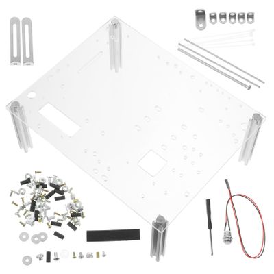 1Set Transparent Motherboard Bracket Open Frame Case Rack for Compact Durable DIY Design for Easy Component Testing and Observation