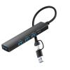 5 in 1 USB Adapter Docking Station with Type C Adapter Extender Docking Station for PC Keyboards view 1