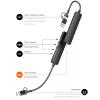 5 in 1 USB Adapter Docking Station with Type C Adapter Extender Docking Station for PC Keyboards view 4