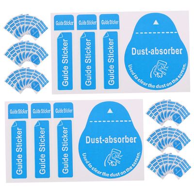 200Pcs Phone Film Sticking Tool LCD Dedust Sticker for Screen Cleaning Dust Removal for Smartphones Tablets Laptops Glasses