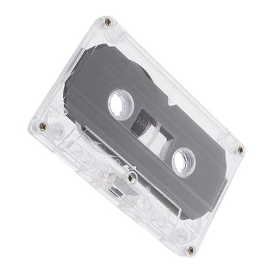 DIY Blank Cassette Tapes for Decoration Vintage Audio Tape with Transparent Hard Case for Crafting Home Decor Recording Capacity Safe Easy to Use