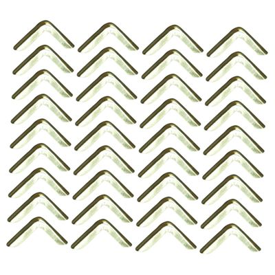 100Pcs Vintage Metal Corner Protectors for Albums Notebooks Scrapbooks Decorative Edges Covers Elegant Jewelry Box Notepad Protectors