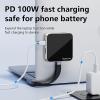 Aluminum USB C Docking Station Magnetic MC710 MC810 Card Reader USB C Adapter 10Gbps with Optional 3.5mm PD100W 4H60hz view 4