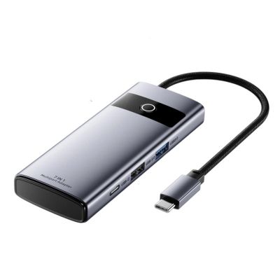 Multiports Type C Hubs with 4K HDTV Output PD100W Fast Charging USB3.0 and Gigabit Ethernet