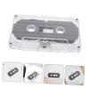 Blank Audio Cassette Tapes for Recording DIY Retro Craft Supply with Transparent Hard Case for Wall Decor Unique Greeting Messages view 3