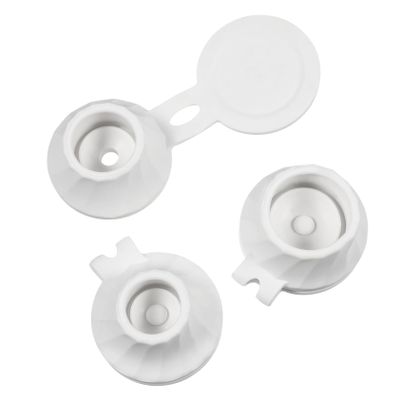 3Pcs Leak Bottle Caps for Bathroom Design Lotion Shampoo Dispenser Accessories Durable TPE Jar Lids Fit for Bottles