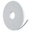HiFind Premium 16 Gauge Flat Speaker Cable Wire 75 Ft White, OFC Electrical Low Voltage Audio Wire 16/2 AWG, Thin&Flexible PVC CL2 in Wall Rated Outdoor for Home Theater, Car Stereo, Automotive view 1