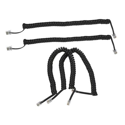 Gadpiparty 4pcs Coiled Telephone Cord Spring Wire Phone Receiver Cable for Home Office Compatibility Extendable Design Easy Installation Compatible with Landline Phones