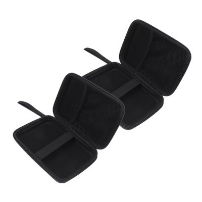 2pcs Eva Hard Shell Case for Portable Electronics Water Resistant Rectangle Storage Pouch for Hard Drives Earbuds and Cables Sleek Protective Carrying Holder