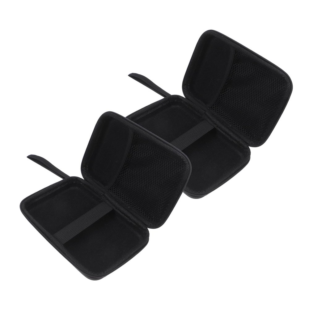 2pcs Eva Hard Shell Case for Portable Electronics Water Resistant Rectangle Storage Pouch for Hard Drives Earbuds and Cables Sleek Protective Carrying Holder