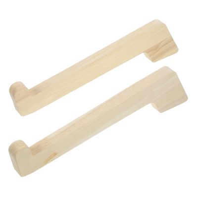 DIYEAH 2Pcs Wooden Laptop Stand Riser for Desk Elevating Holder Lightweight Laptop Holder Sturdy Stand for Office Home Shop Use