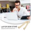 DIYEAH 2Pcs Wooden Laptop Stand Riser for Desk Elevating Holder Lightweight Laptop Holder Sturdy Stand for Office Home Shop Use view 4