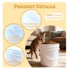 8 Pcs Paint Can with Threaded Lid and 2 Stickers 2 Quart Plastic Bucket view 3