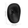 10 Pack Hair Dye Ear Covers Silicone Plastic Curved Black view 2