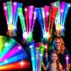 LovesTown 24PCS Glow Sticks Party Supplies, 3 Modes Colorful Flashing Glow in the Dark Toys LED Light Up Sticks Fiber Optic Wand for Kids Easter Party Favors Birthday Wedding view 1