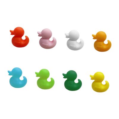 8Pcs Cartoon Duck Sticky Cord Wire Organizers Self Adhesive Cable Clips for Desk Durable Cable Holders for Charging Cords Earphones and Office Use