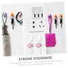 8Pcs Cartoon Duck Sticky Cord Wire Organizers Self Adhesive Cable Clips for Desk Durable Cable Holders for Charging Cords Earphones and Office Use view 3