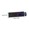 1Set Luminous Mechanical Gaming Keyboard Mouse Set USB Wired Ergonomic Design for Home Office for Gamers High Definition Characters Durable Sports Accessories view 2