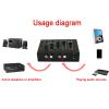3 Bands Car Equalizer, Stereo Preamp Equalizer, with Balance Adjustment, Treble/Midrange/Bass Volume Control, RCA Output/Inputs, for Speakers, Amplifier view 4