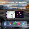 [11" Fully Laminated 60fps Touchscreen] -Accfly Wireless car Play Screen for Apple carplay &Android Auto, OTA Updates -HD Front Dashcam & Backup Camera, Car Stereo Radio/GPS Navigation/BT Audio view 3
