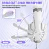 Docooler Gaming Headset, 3.5mm Over-Ear Gaming Headset with Noise Isolating Mic, LED Light, Volume Control - for PC, Laptop, Mobile Phone, Game Devices (Splitter Included) (White) view 2