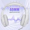 Docooler Gaming Headset, 3.5mm Over-Ear Gaming Headset with Noise Isolating Mic, LED Light, Volume Control - for PC, Laptop, Mobile Phone, Game Devices (Splitter Included) (White) view 4