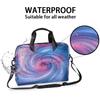 Adornori Spiral Stripes Laptop Bag 15.6 Inch Laptop Sleeve Case with Shoulder Straps Abstract Swirl Circular Computer Case Cover Slim Briefcase for Men Women view 2