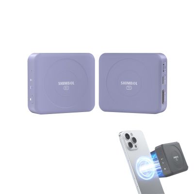 Shimbol TP Nano Wireless Video Transmitter for Phone and DSLR Camera, HDMI Input, 492 FT Transmission Range, 60ms Latency, Transmitter and Receiver for Live Broadcasting, Filmmaking, Meeting (Purple)