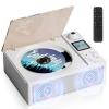 DGXWLLW Portable CD Player Boombox, 4000mAh Rechargeable Boombox with CD-R/RW/MP3 Playback, FM Radio/AUX/USB/TF/Bluetooth/Remote Control, Earphone Jack, Dual Stereo Sound, LCD Display for Home view 1