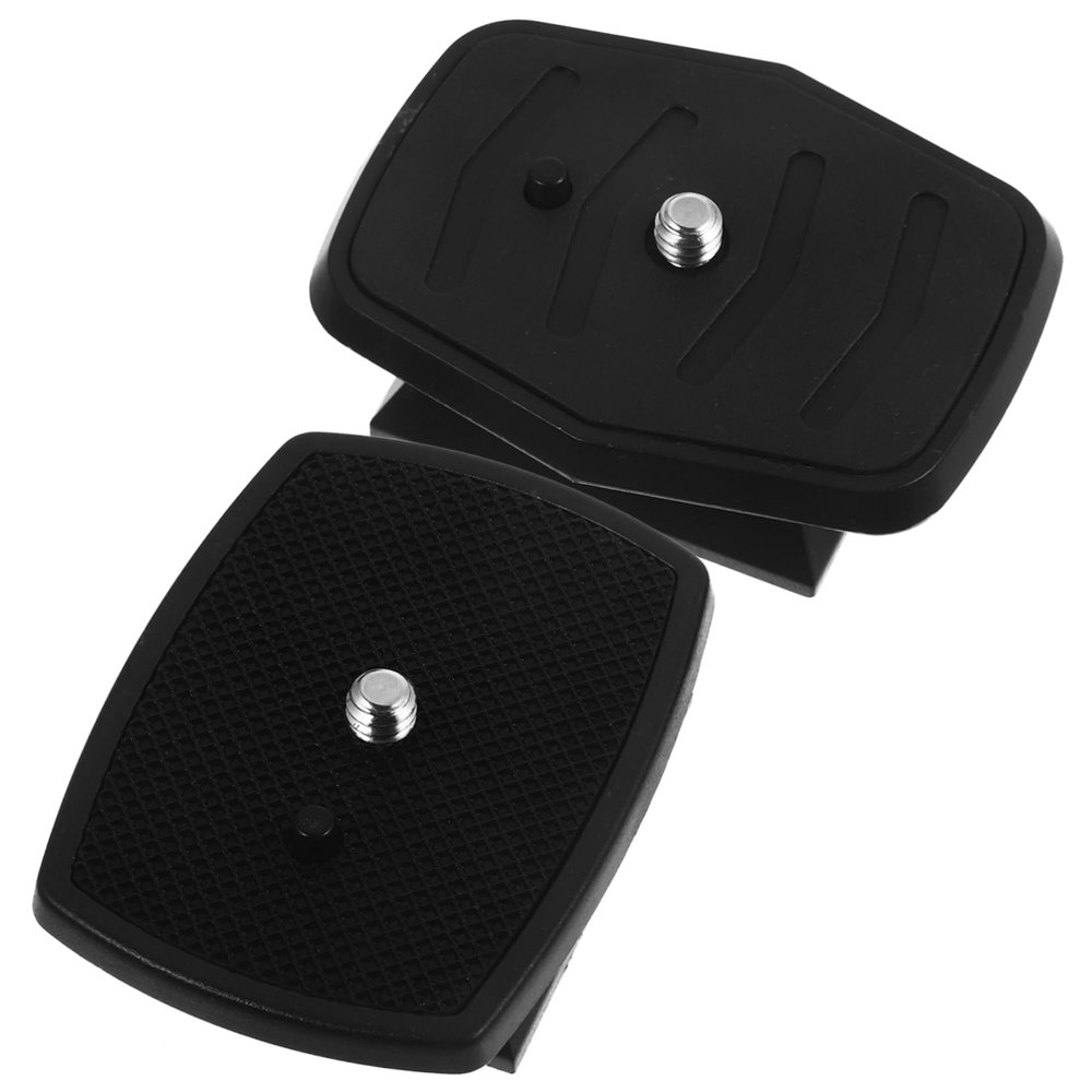 2Pcs Tripod Mount Quick Release Plate for Compatible Tripod Attachment for DSLR Cameras Versatile Camera Mount Adapter Essential Photography Accessory