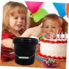 2pcs Plastic Bucket with Lid 5l Portable Home Water Container view 3