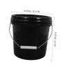 2pcs Plastic Bucket with Lid 5l Portable Home Water Container view 4