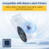 Compatible with M21-750-595-WT 3/4 inch Vinyl Industrial Labeling Tape Black on White High Adhesion, Work for M210, M211, BMP21-Plus, BMP21 LAB Printer, 0.75" W x 21' L, 2-Pack view 3