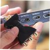 DIYEAH to Adapter Black Component Converter for Compatible with HDTV DVD Projector and Home Theater Systems view 3