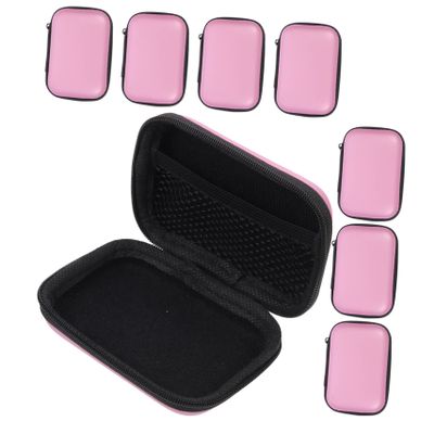 8Pcs Portable Electronic Organizer Bag for Travel Double-Layer Cable Storage Case Zipper for Digital Accessories Chargers and Headphones