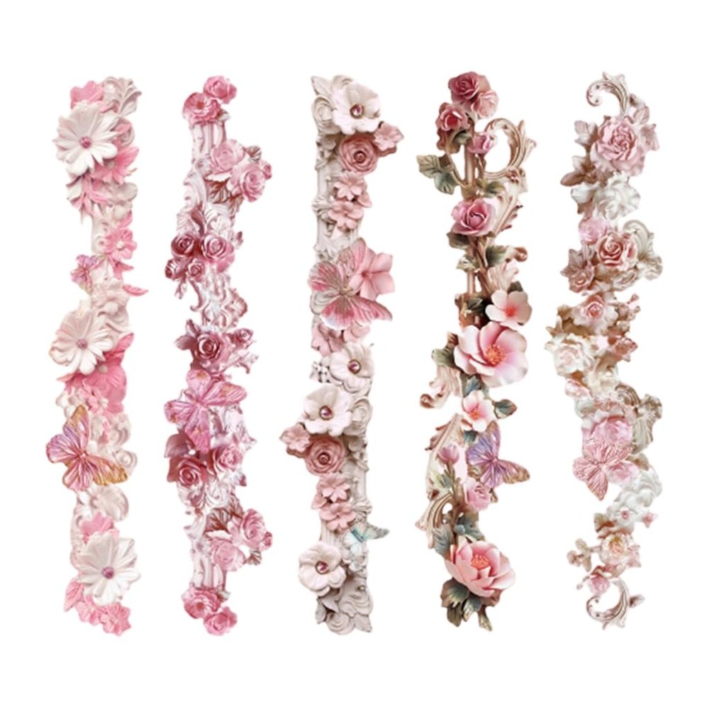 10Pcs Decorative Border Sticker Scrapbooking Sticker for Planner Journals Laptops Phone Case Scrapbooking Packaging