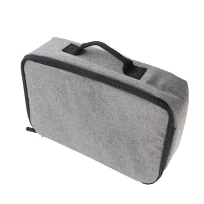 shenruifa Projector Bag Heavy Duty Nylon Portable Projector Carrying Case with Sturdy Handle for Travel Gray 13.6x7.9x4in