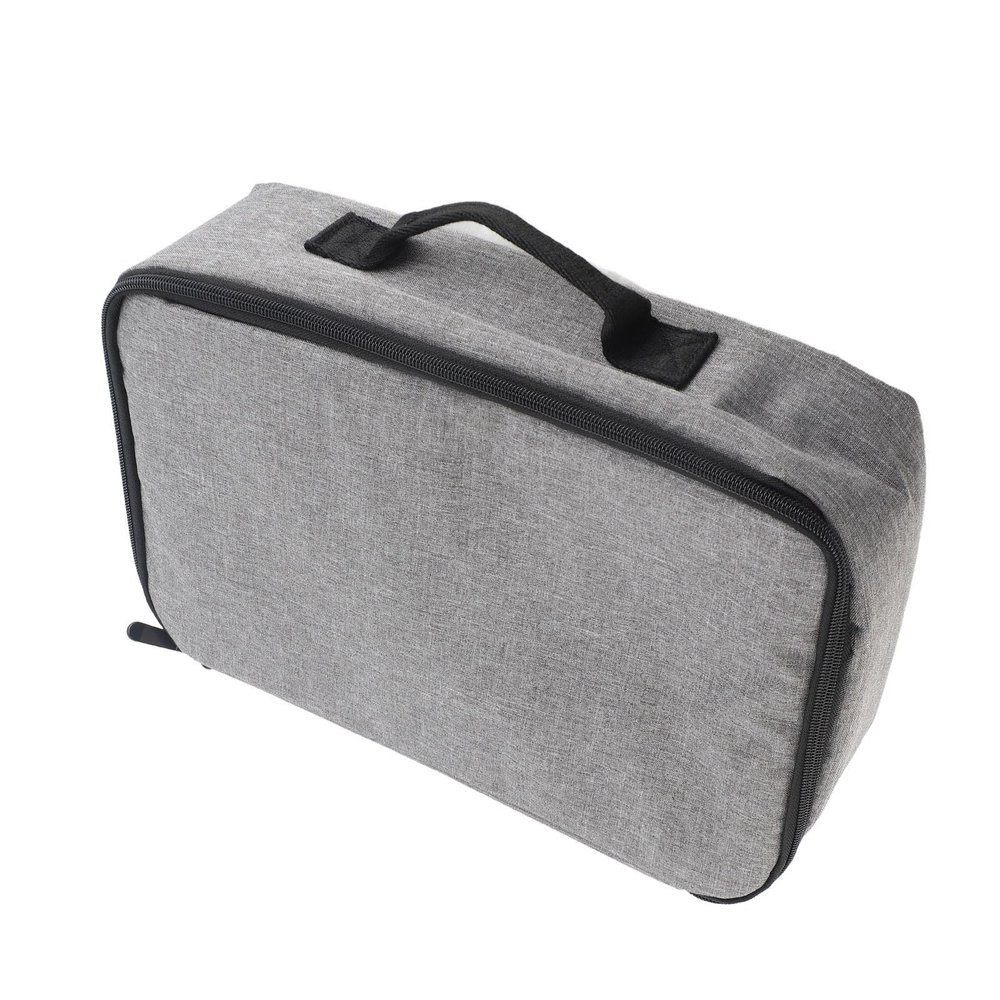 shenruifa Projector Bag Heavy Duty Nylon Portable Projector Carrying Case with Sturdy Handle for Travel Gray 13.6x7.9x4in