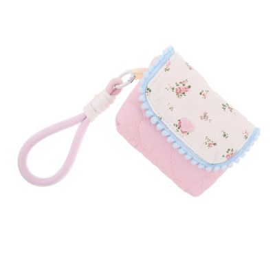Beaupretty Small Cotton Camera Bag Portable Travel Organizer Pouch with Floral Pattern Compact Protective Storage for Photography Gear for Adventures