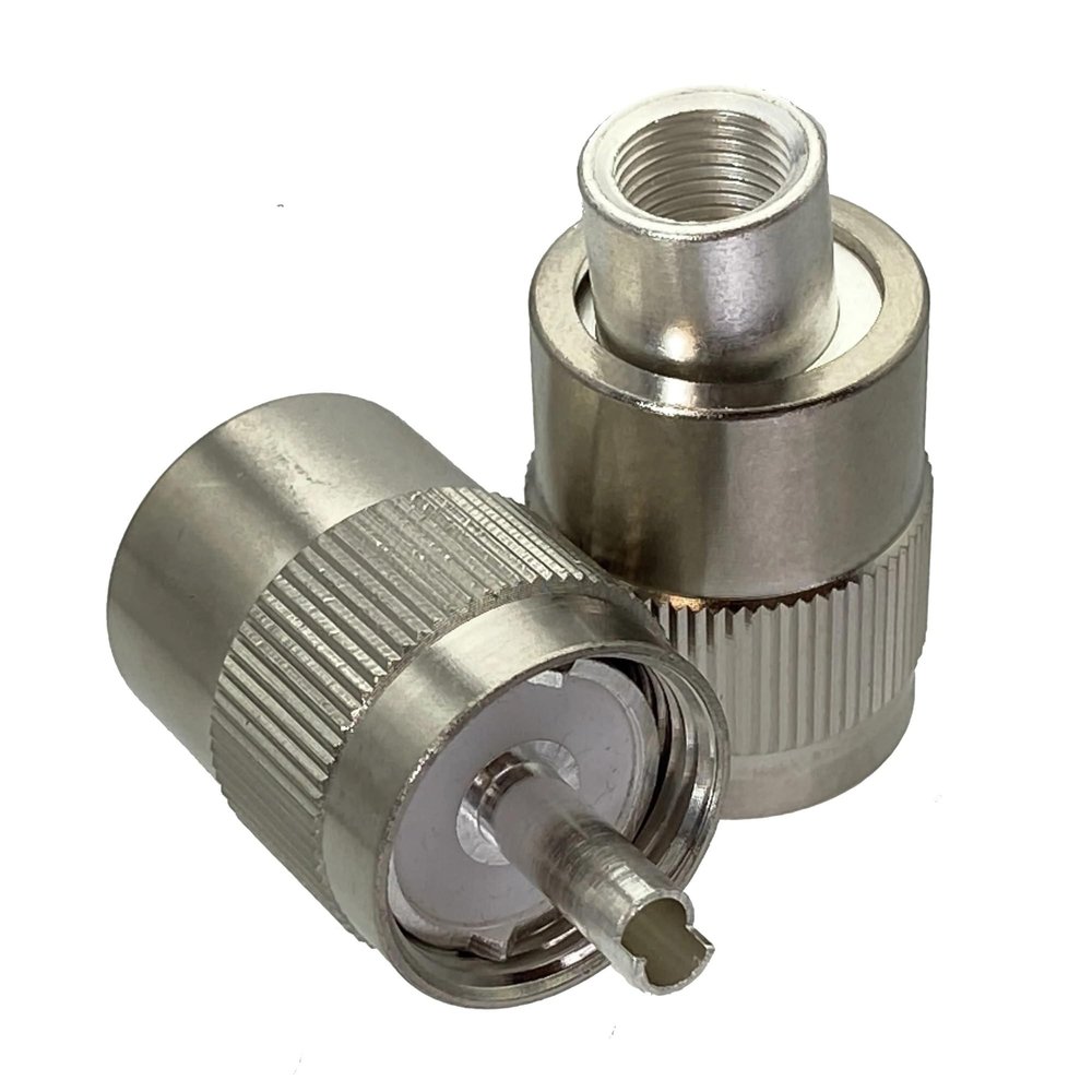 10 Pack Connector PL259 UHF Male Solder RG5 RG6 LMR300 RG304 Cable Coaxial Wire Terminal