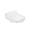 TINEASUR Wall Mount Floating Shelf for Monitor and Camera Transparent Easy Install Shelf for Indoor Use Minimalist Design No Drilling Required Elegant Storage view 3