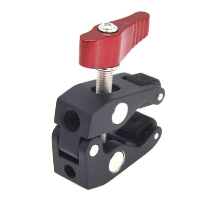 Uonlytech Multi Function Ball Head Clamp Arm with Thread Versatile Video and Monitor Mount for GPS Phones and LED Lights Swivel Articulation Detachable Super Clamp