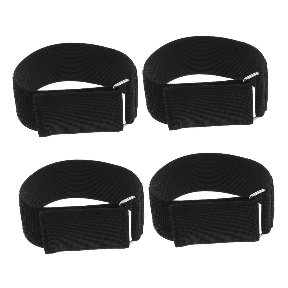 4Pcs Durable Elastic Hook and Loop Straps Reusable Cable Ties for Wire Organization for Home Office and Vehicle Storage