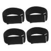 4Pcs Durable Elastic Hook and Loop Straps Reusable Cable Ties for Wire Organization for Home Office and Vehicle Storage