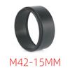 1pc Astronomical Telescope Photography T2 Extension Ring Tube Black M42x0.75 Alloy Accessory 3/5/7/10/12/15/20/30/40/50mm(15mm) view 2