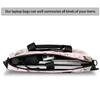 Adornori Pink Flower Laptop Bag 15.6 Inch Laptop Sleeve Case with Shoulder Straps Pink Floral Computer Case Cover Slim Briefcase for Men Women view 3