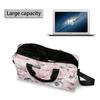 Adornori Pink Flower Laptop Bag 15.6 Inch Laptop Sleeve Case with Shoulder Straps Pink Floral Computer Case Cover Slim Briefcase for Men Women view 4