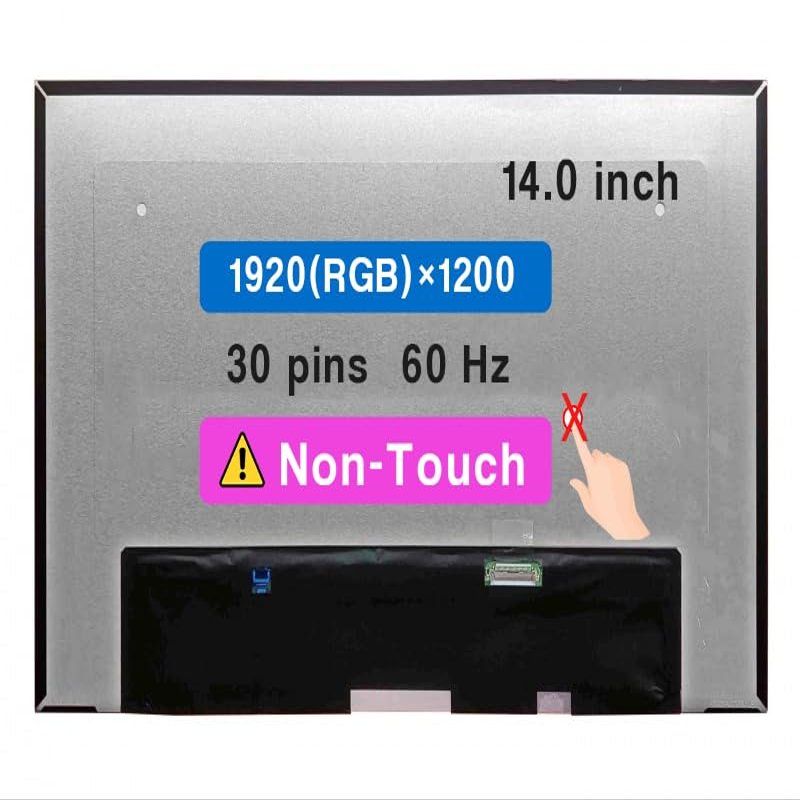 14.0" Replacement for Lenovo Thinkpad T14 (5TH GEN) Model 21MD WUXGA 1920(RGB)1200 30pins 60HZ LCD Non-Touch Screen Display Panel