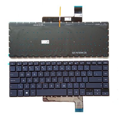 Eobruweo Laptop Replacement Keyboard US for ASUS Pro 17 W700 W700G W700G1T W700G2T W700G3T W700G No TrackPoint,Backlit Blue